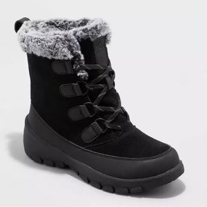 Target All in Motion Cathleen Waterproof Fur Winter Snow Boots Women’s Snow Boot